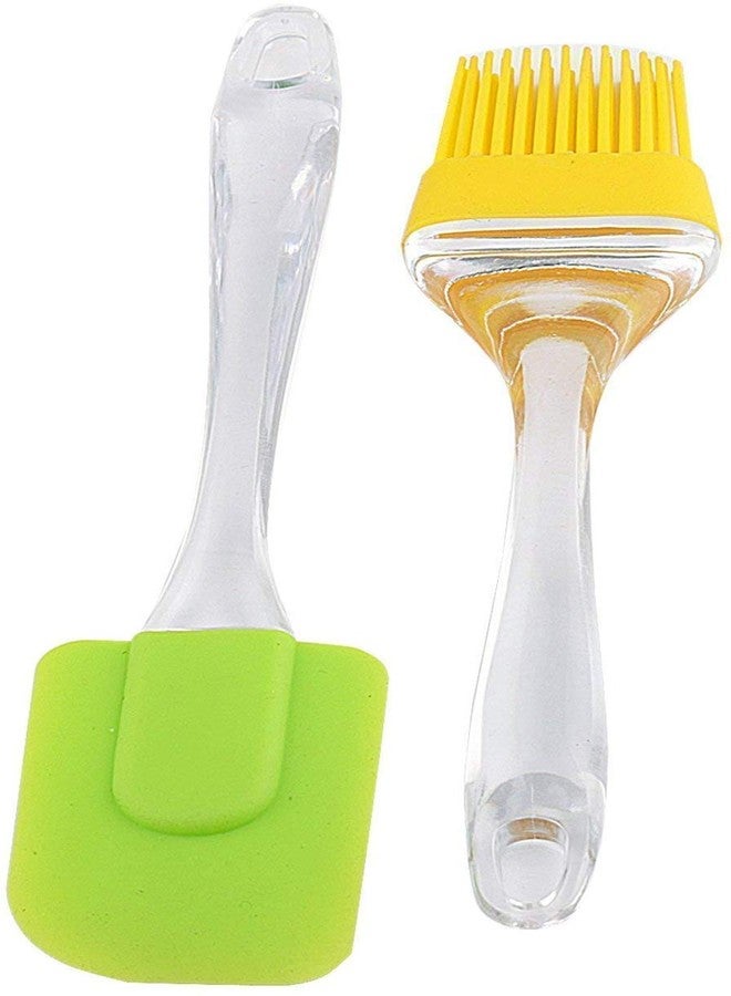 MARC Stainless Steel Kitchen Tong (Pack of 2) + Spatula and Brush for Cooking, Baking & Mixing, Seamless Design - Image 3